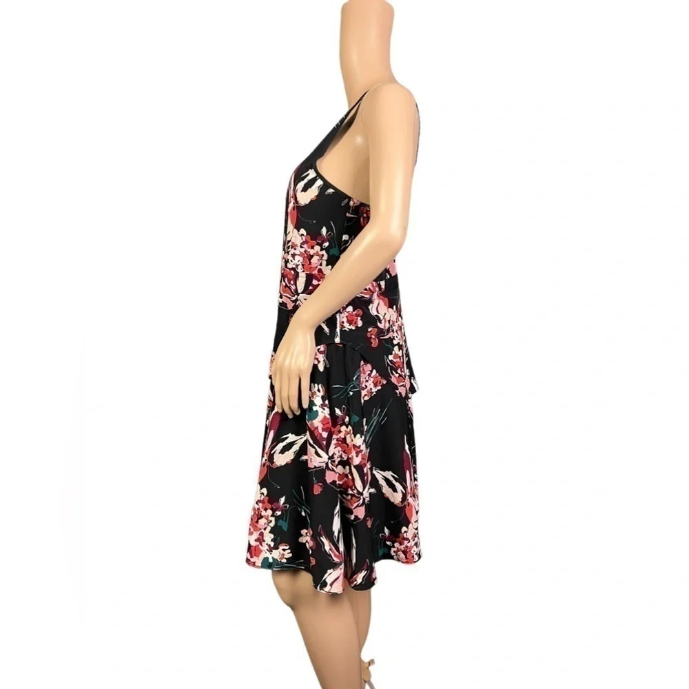 Derek Lam Crosby 10 Athleta Dress Womens Size XS  Black Floral Lily Nolita - Picture 5 of 10